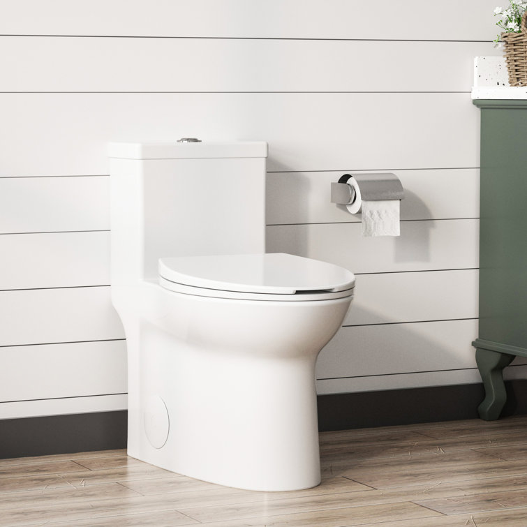 DeerValley Symmetry Dual Flush Elongated OnePiece Toilet (Seat